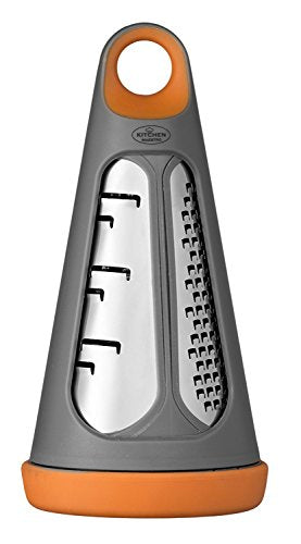 Kitchen Maestro 3 in 1 Grip n Grate. Laser Cut Stainless Steel Grater