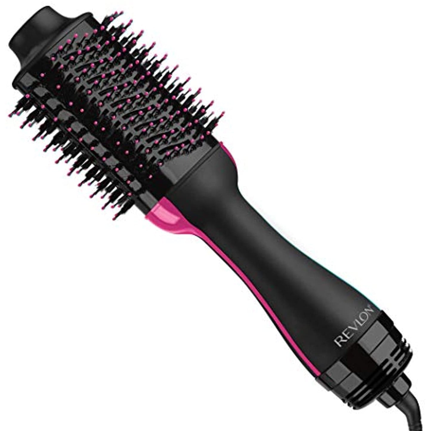 REVLON One-Step Hair Dryer/ Volumizer Hot Air Brush, Hot Pink- (USED)