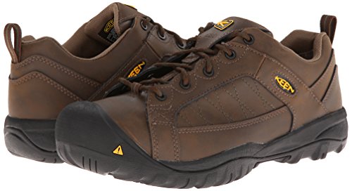 KEEN Utility Men's Mesa ESD Steel-Toed Boot,Cascade Brown/Forest Night,14 D US