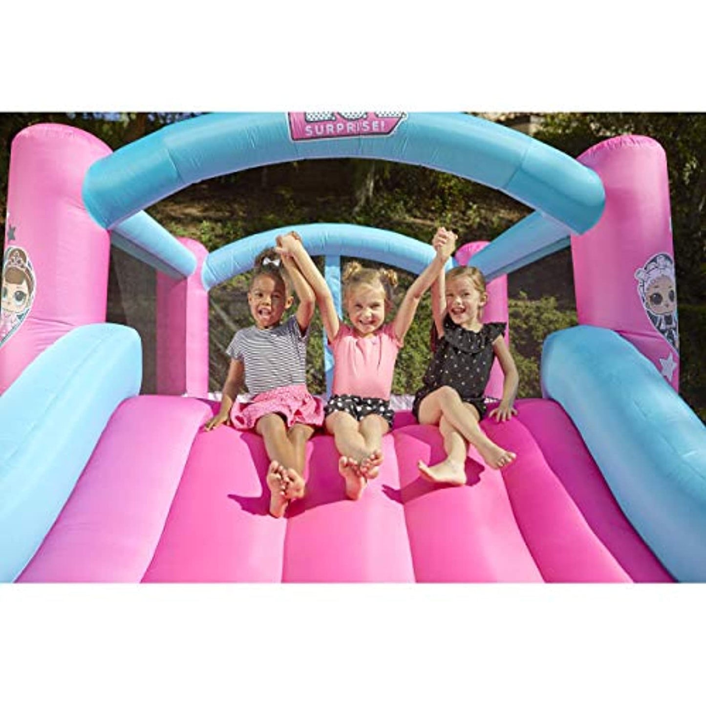 L.O.L. Surprise Jump 'n Slide Inflatable Bounce House with Blower