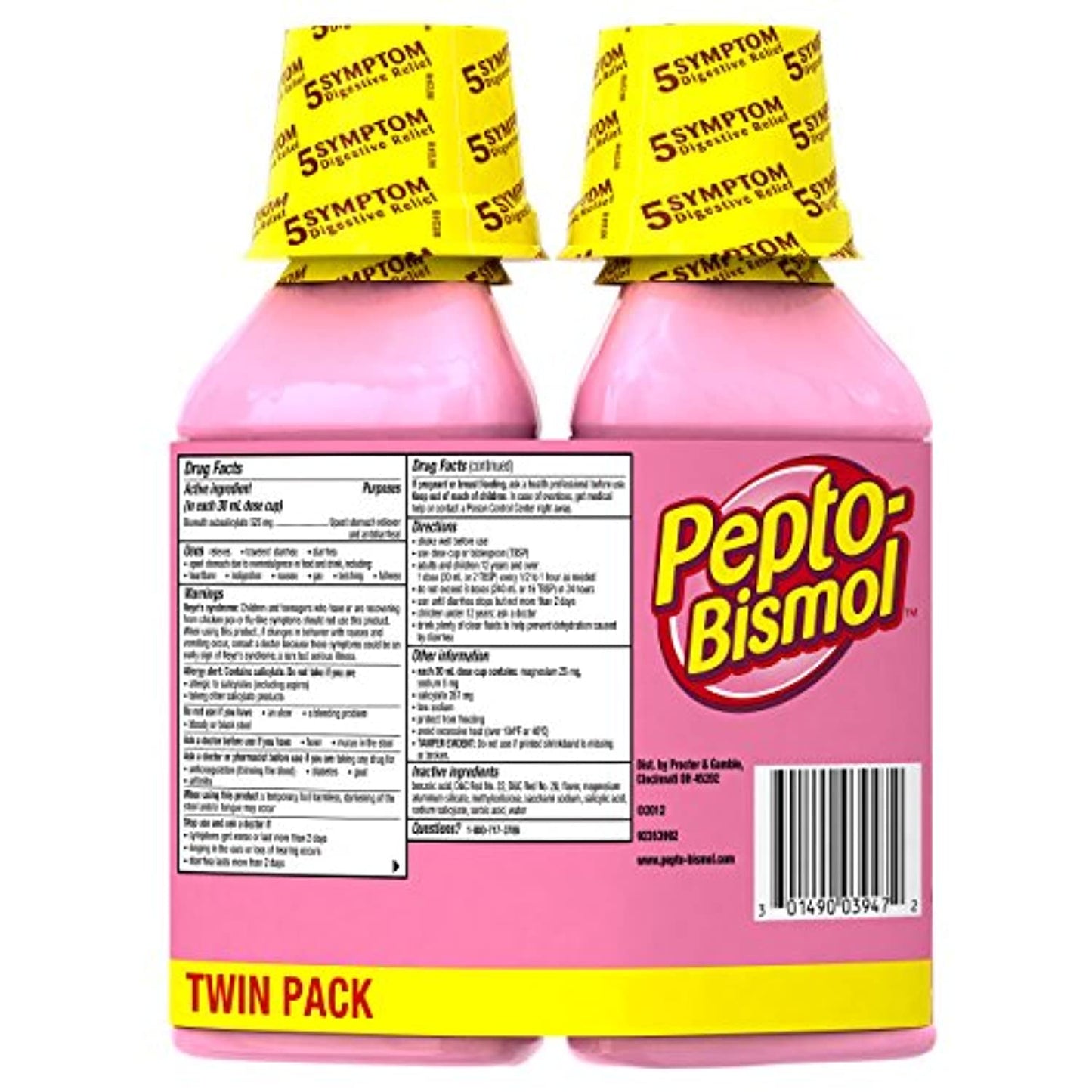 Pepto-Bismol Regular Strength Liquid - Total: 32 oz (16 oz X 2)