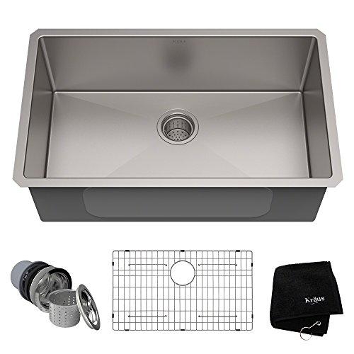 Kraus KHU100-30 Kitchen Sink, 30 Inch, Stainless Steel