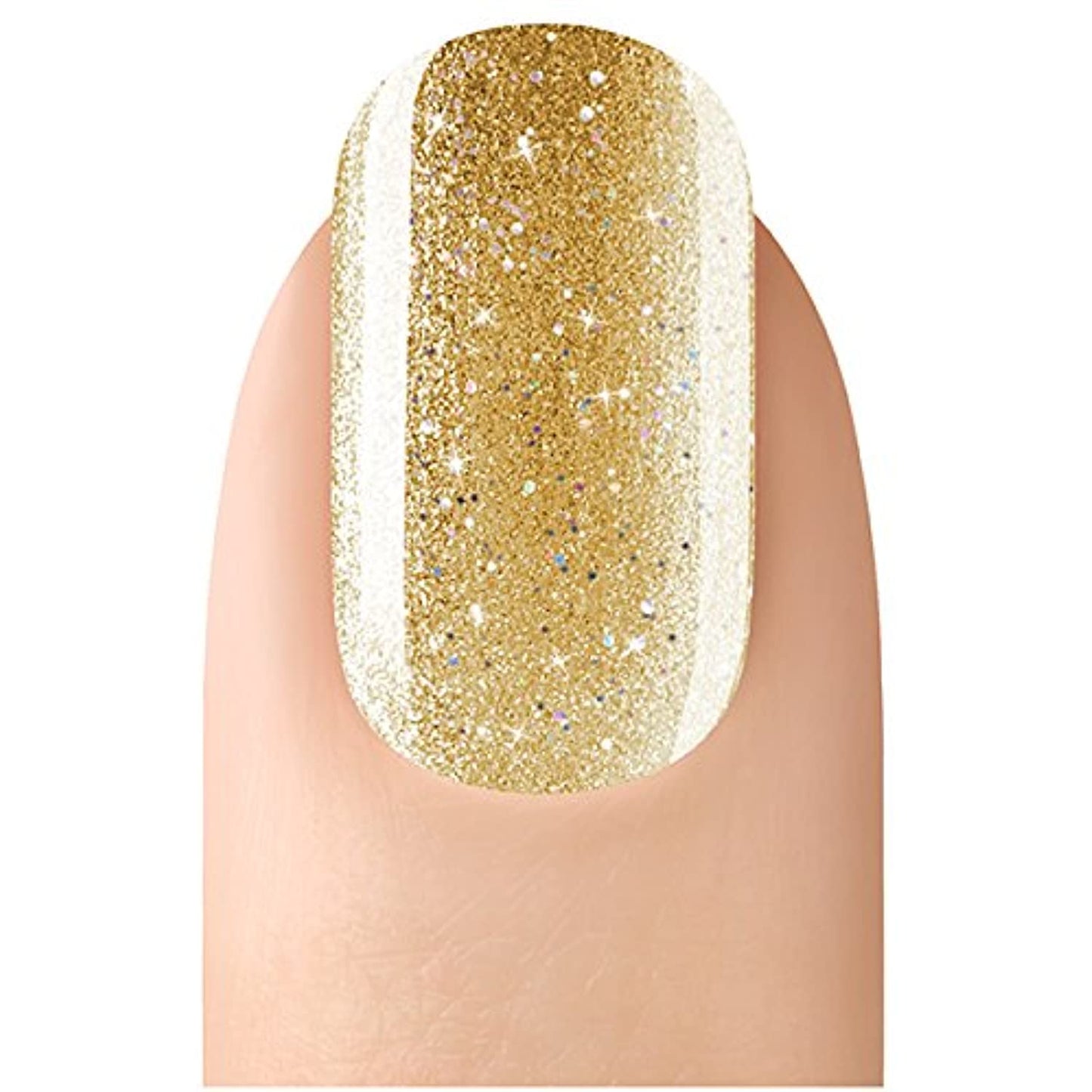 Sensationail by Nailene, Gel Glitter Polish -Gold, NEW- Lot of TWO, 0.25 fl oz