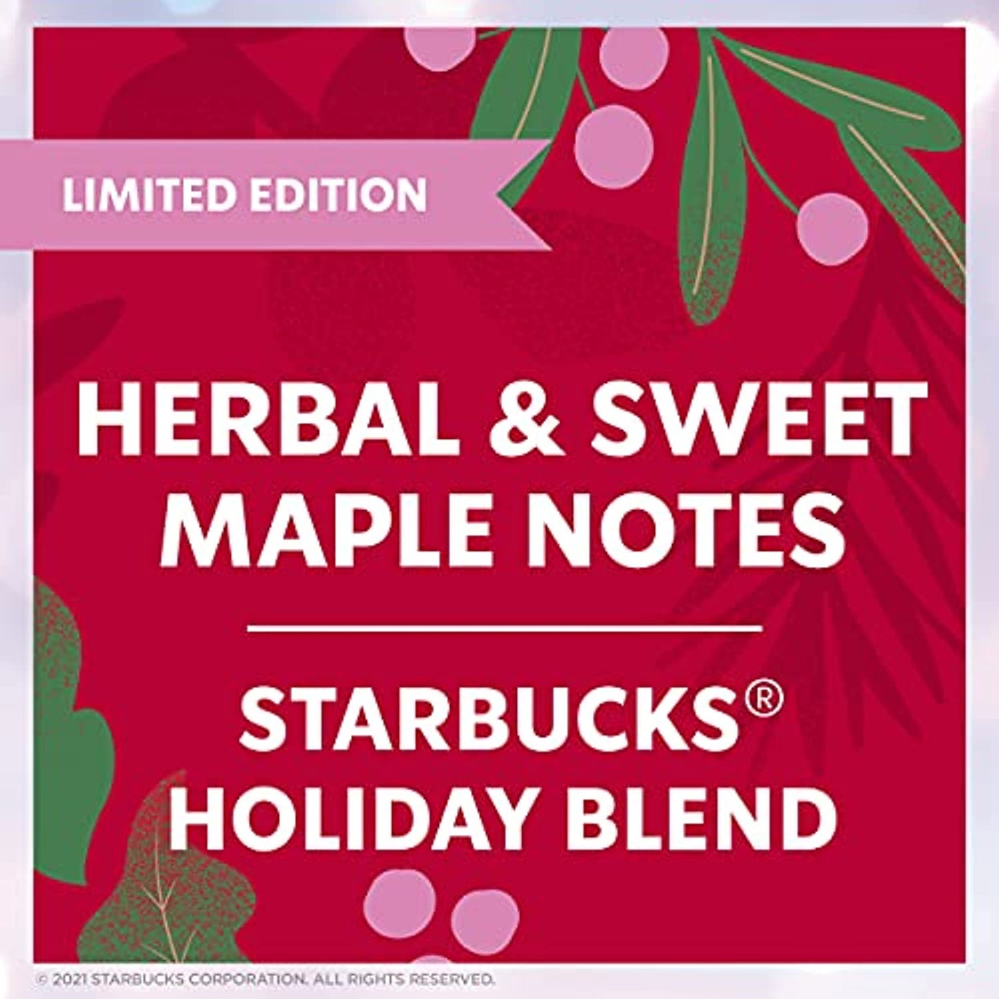 Starbucks Holiday Blend Medium Blend 128 Count READ DESCRIPTION