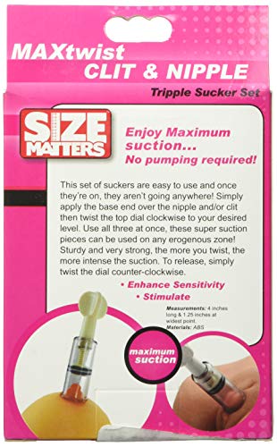 Size Matters Twist Up Nipple and Clitoris Suction Devices