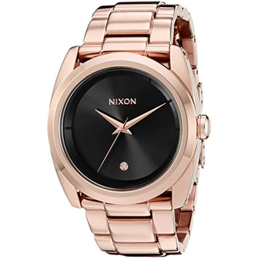 Nixon Women's A9352046 Queenpin Analog Display Japanese Quartz Rose Gold NO BOX