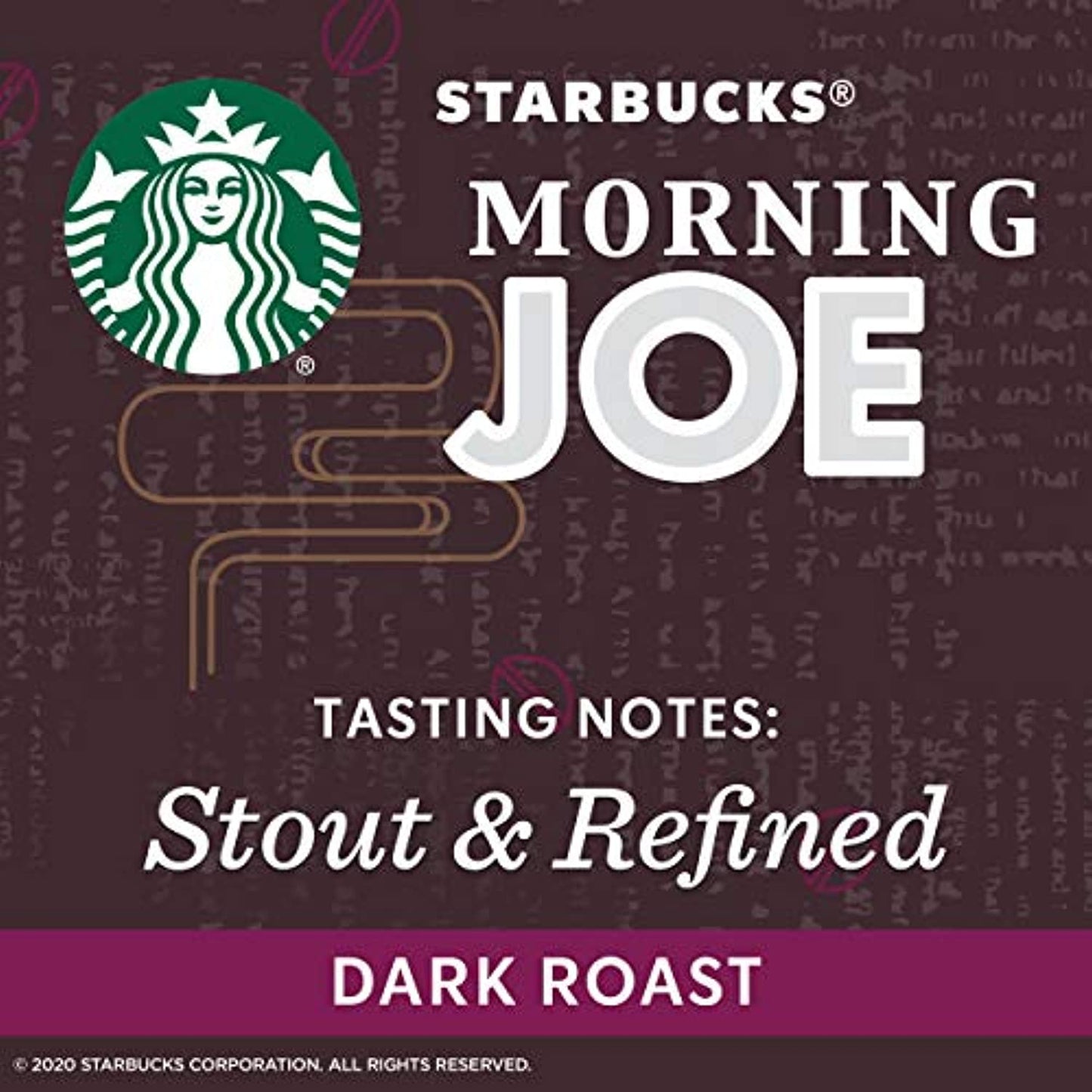 12 PACK Starbucks Morning Joe Dark Ground Coffee 12 OZ Best Before 10/2021