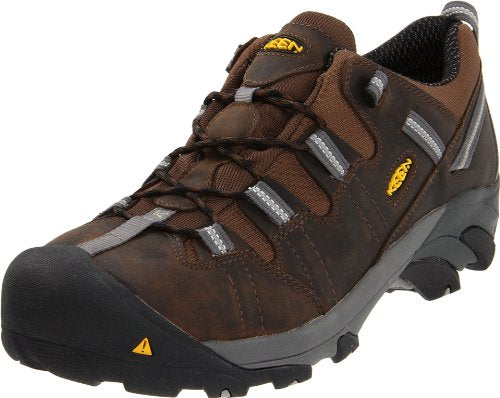 KEEN Utility Men's Detroit Low ESD Steel Toe Work Boot,Dark Brown,11.5 EE US