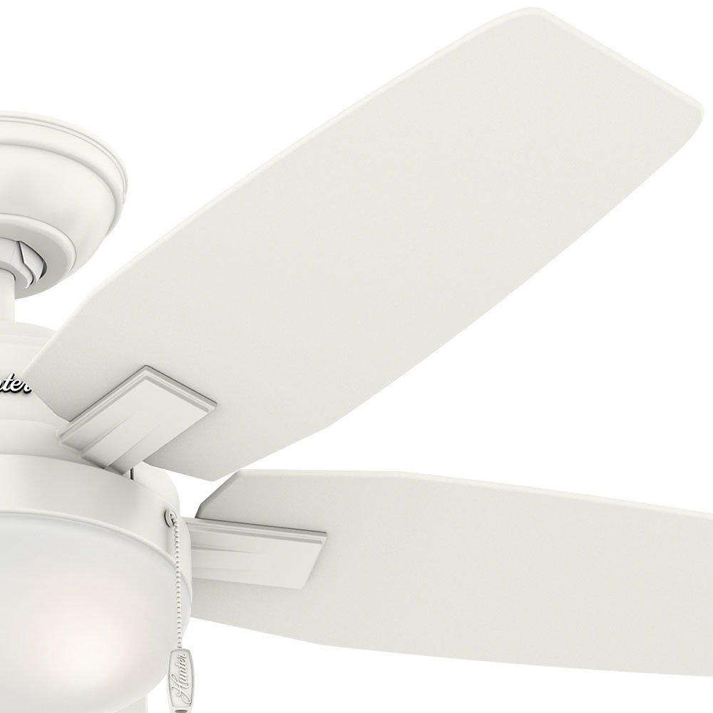 Hunter 59215 Antero 46 in. LED Indoor Fresh White Ceiling Fan with Light