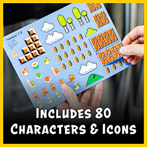 Paladone Super Mario Bros. Fridge Magnets - Features 80 Magnetic Characters and