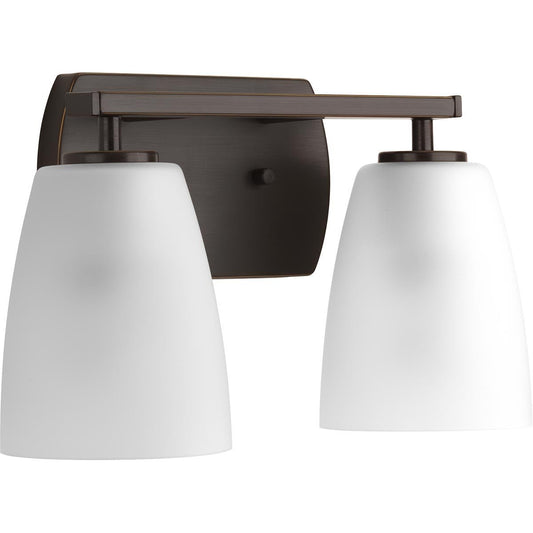 Progress Lighting P300132-020 Leap Two-Light Bath, Brown