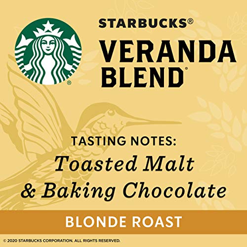 12 PACK Starbucks Veranda Blonde Roast Whole Bean Coffee Best Before August 2020