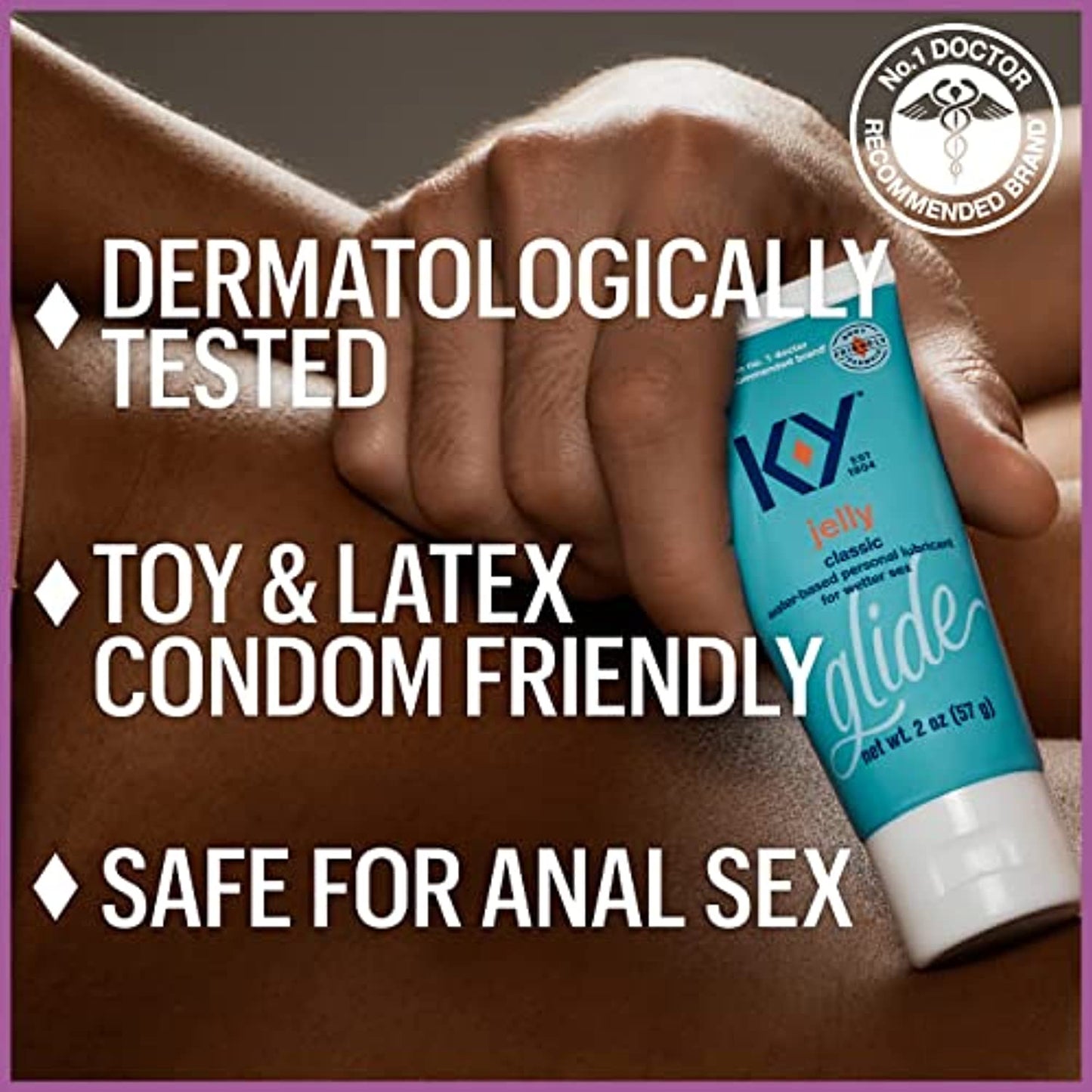 K-Y Jelly Lube, Personal Lubricant, Water Based Formula, Safe to Use with Latex Condoms, For Men, Women and Couples, 4 FL OZ (Pack of 4)