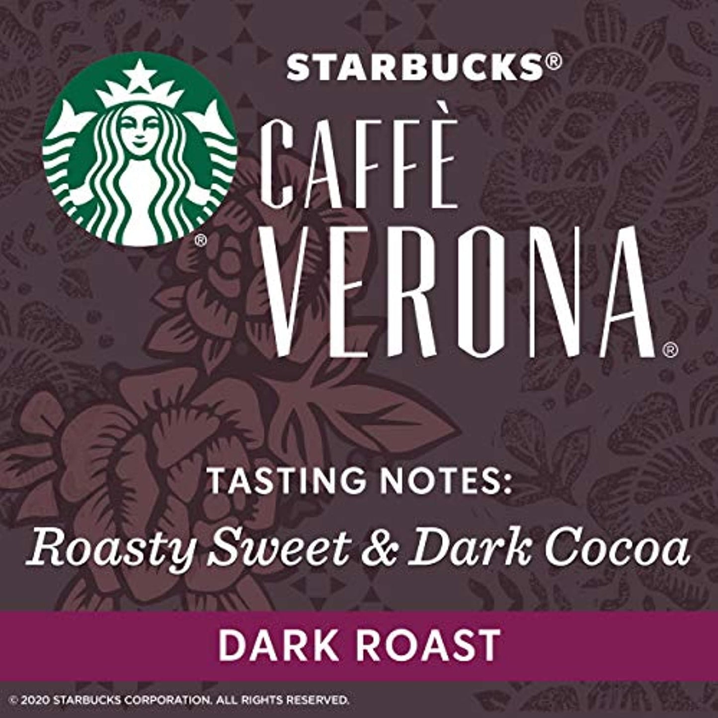 12 PACK Starbucks Caffe Verona Dark Roast Ground Coffee 15LBS!! Best Before 2/21