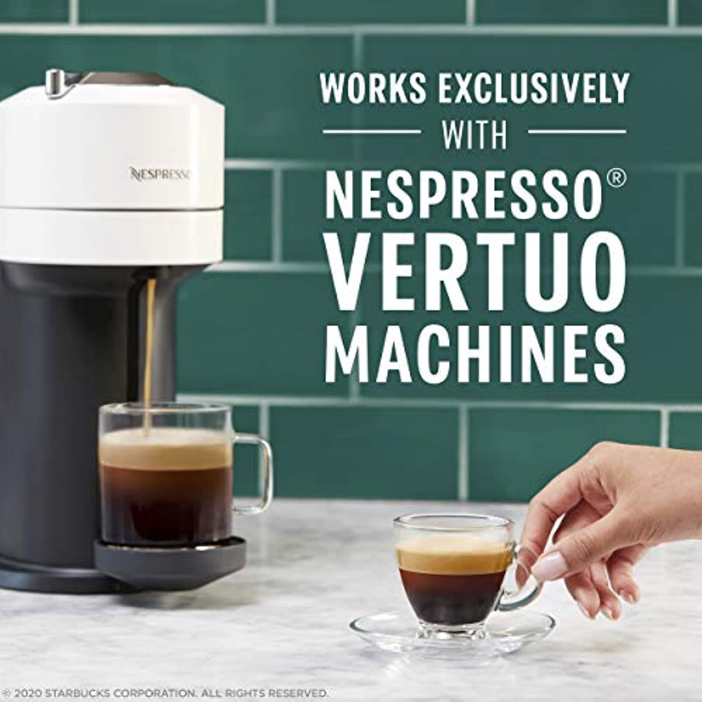 Starbucks Caffe Verona for Nespresso Vertuo 32 Capsules 4 Boxes Of 8 Count 5/22