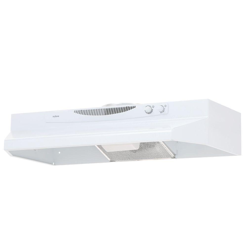 NuTone ACS Series 30 in. Convertible Range Hood in White