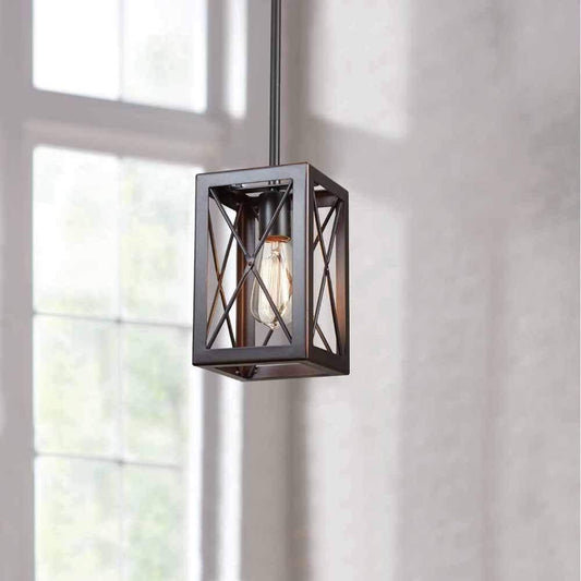 1-Light Royal Bronze Mini-Pendant