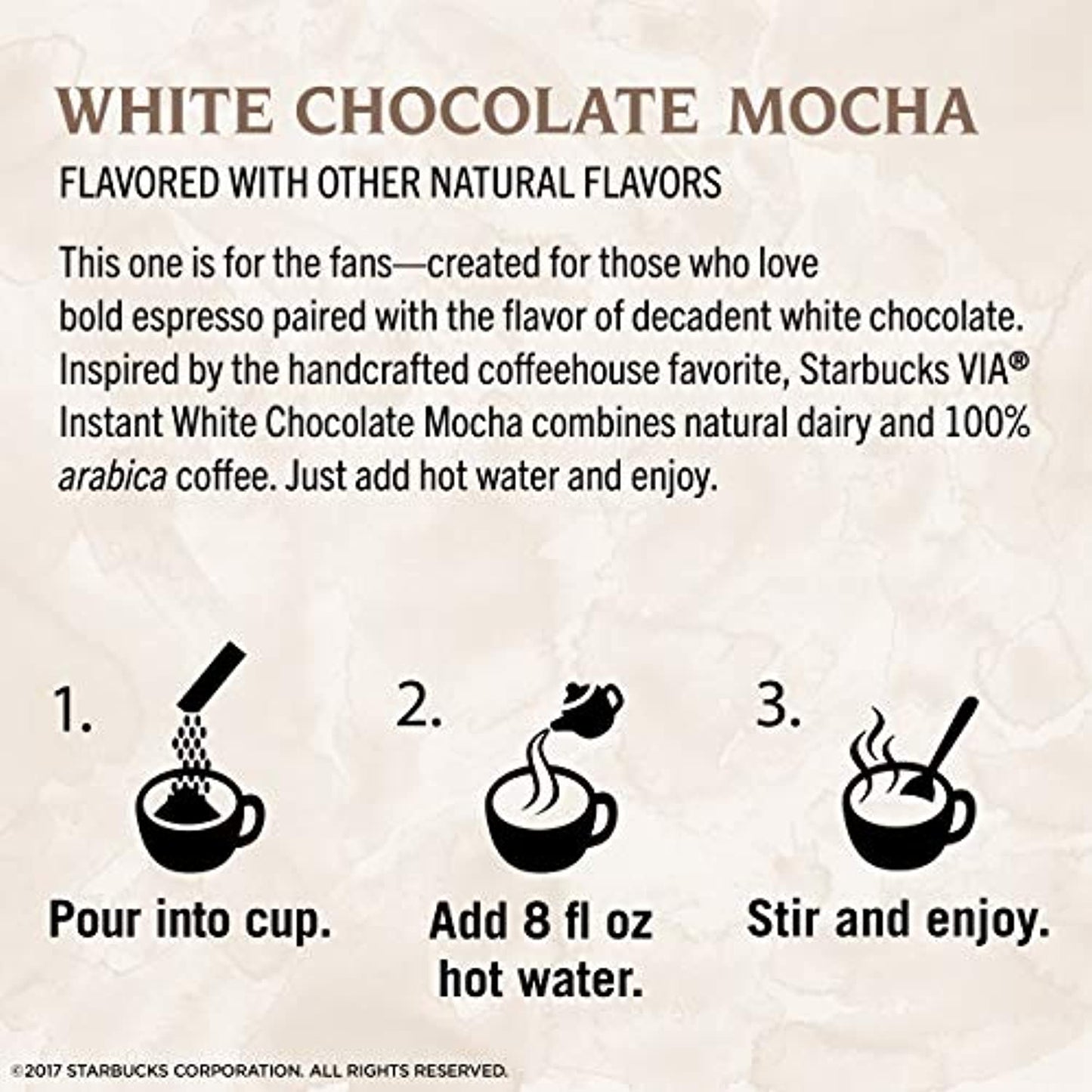 Starbucks Via White Chocolate Mocha Latte Flavor 6 Boxes 30 Packs Best By 1/21