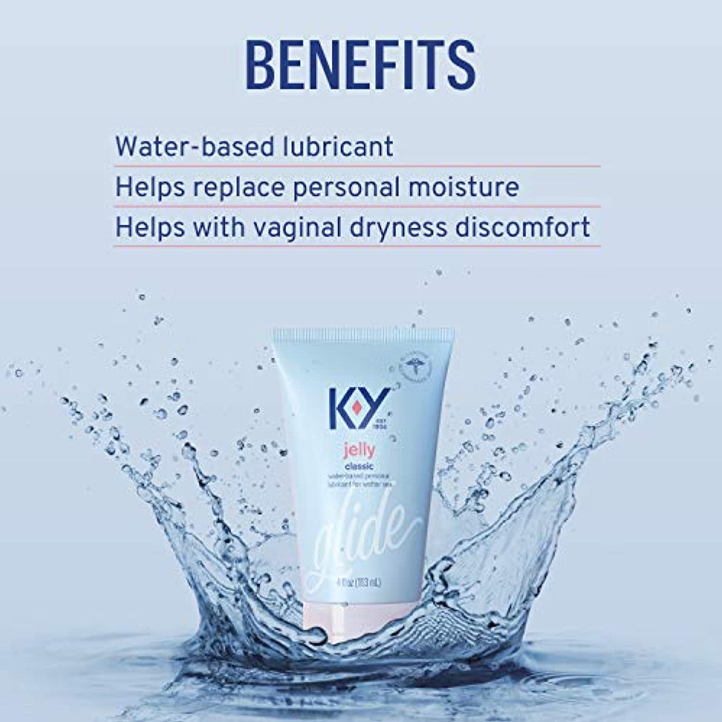 K-Y Jelly Personal Lubricant 2 oz (Pack of 8)