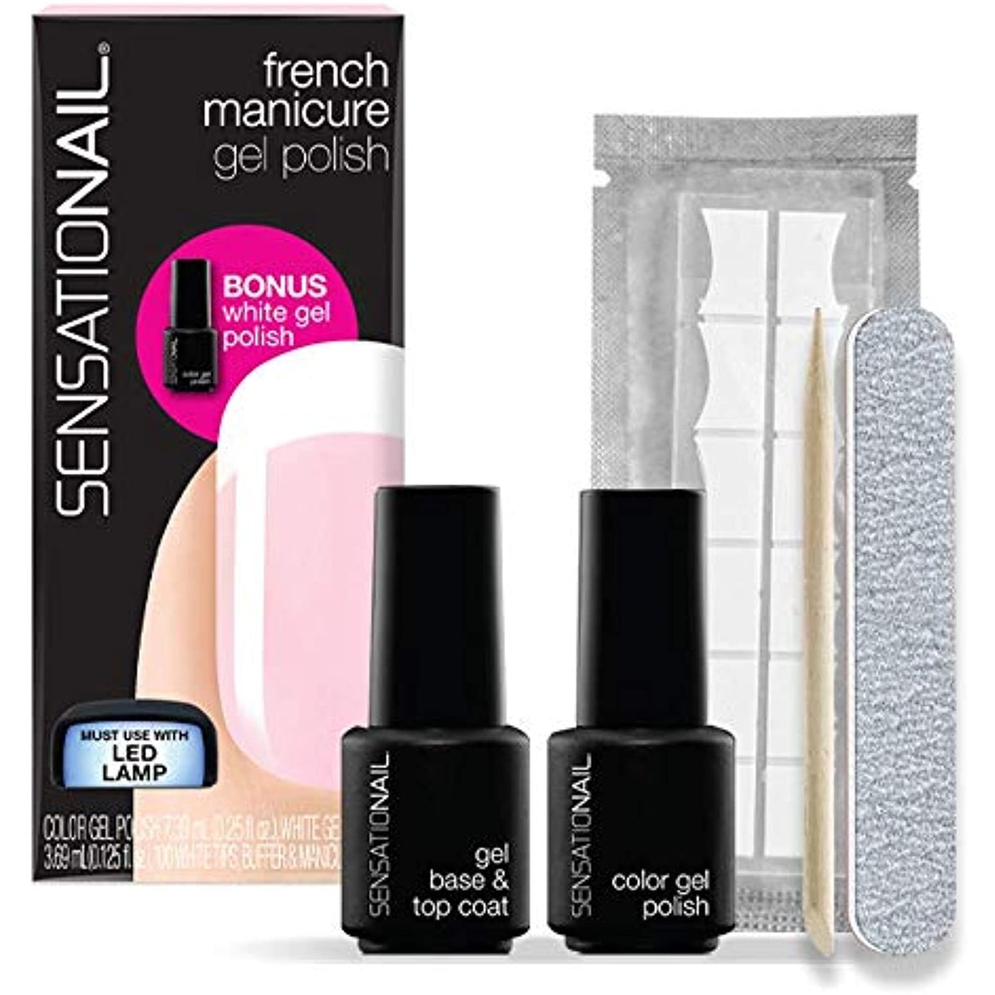 Nailene Gel Polish, French Manicure, Clear 71632 1 kit