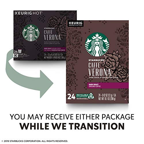 Starbucks Dark Roast K-Cups Caffè Verona (96 count total) Best Before July 2020