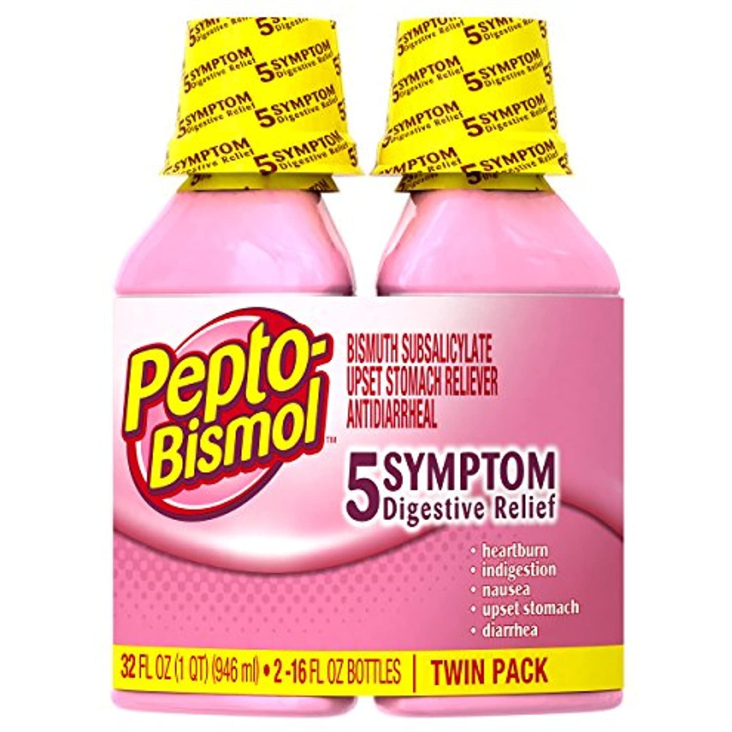 Pepto-Bismol Regular Strength Liquid - Total: 32 oz (16 oz X 2)