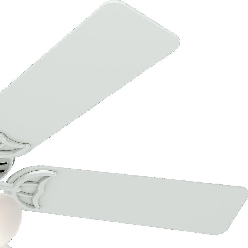 Hunter Indoor Ceiling Fan, with pull chain control - Studio Series 52 inch, White, 53062