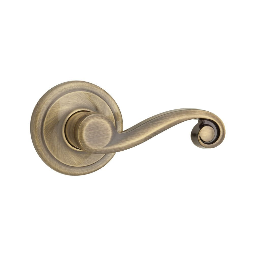 Kwikset Lido Hall/Closet Lever in Antique Brass Damaged Box