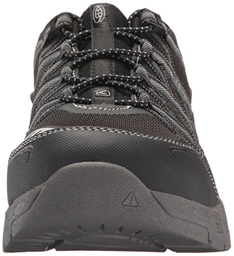 KEEN Utility Men's Asheville Alloy Toe ESD Industrial and Construction Shoe, Black/Raven, 8.5 D US