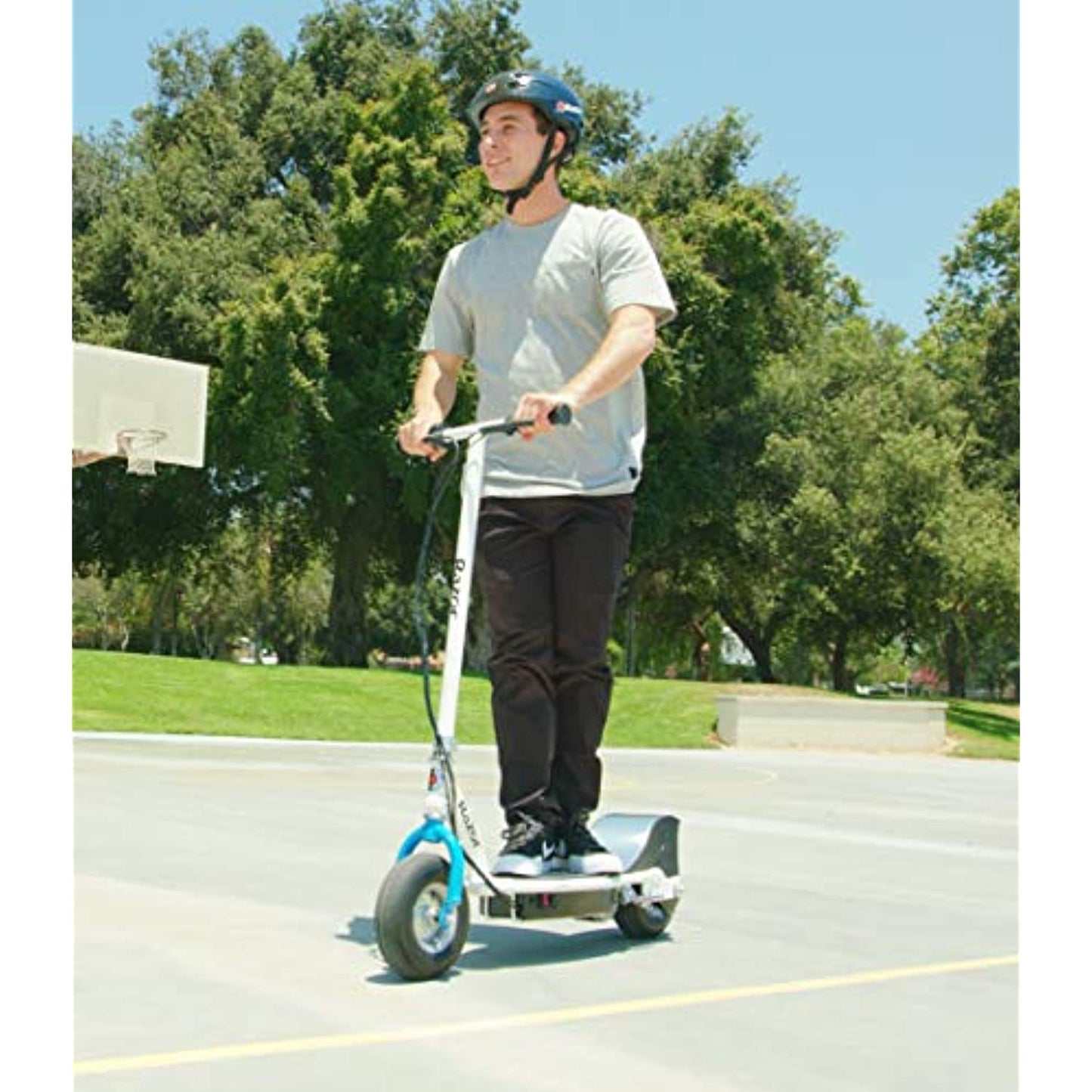 Razor E300 Electric Scooter - 9" Air-filled Tires, Up to 15 mph and 10 Miles