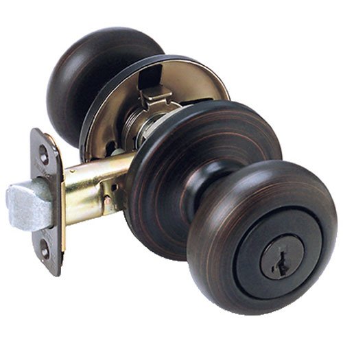 Kwikset Juno Entry Knob featuring SmartKey in Venetian Bronze Damaged Box No Key