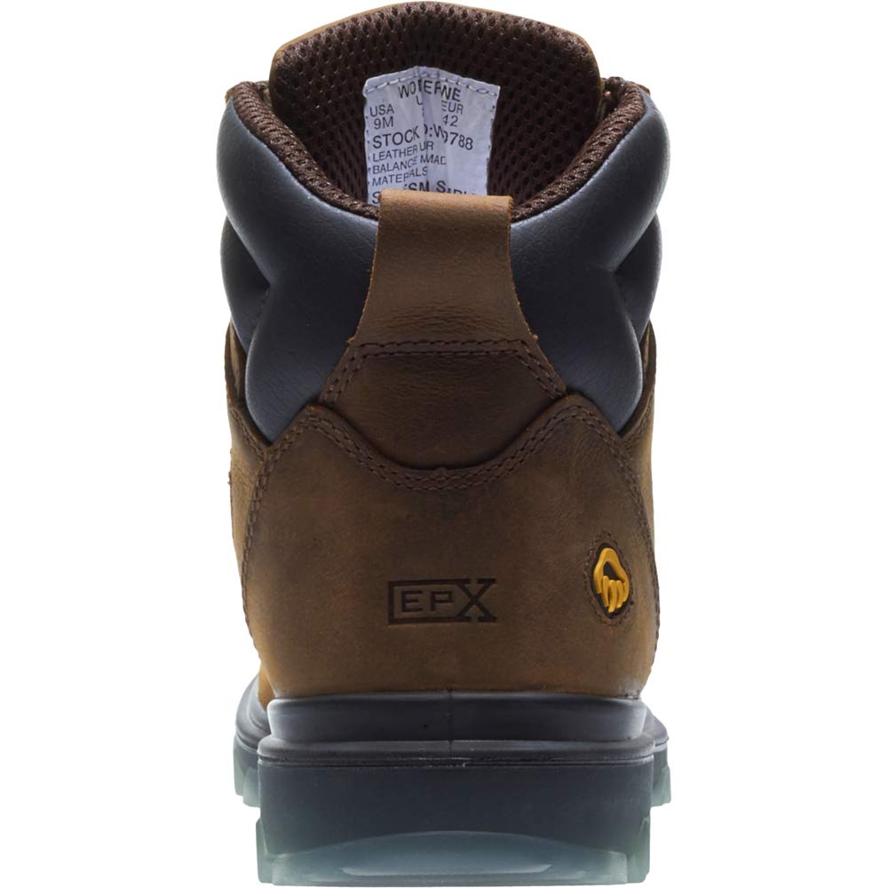 Wolverine Men's I-90 Waterproof Composite-Toe 6" Construction Boot, Sudan Brown, 11 Extra Wide US