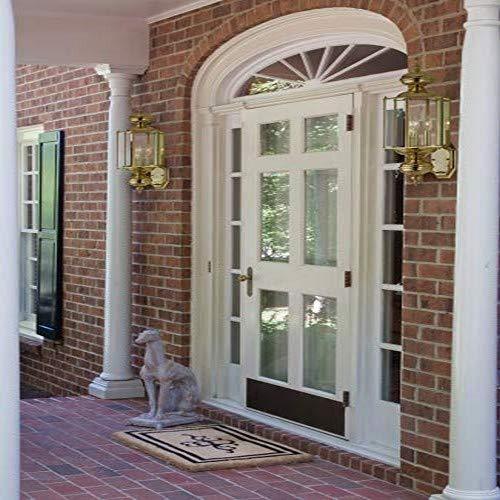 Sea Gull Lighting 8510-02 Classico One-Light Outdoor Wall Lantern with Clear Beveled Glass Panels, Polished Brass Finish