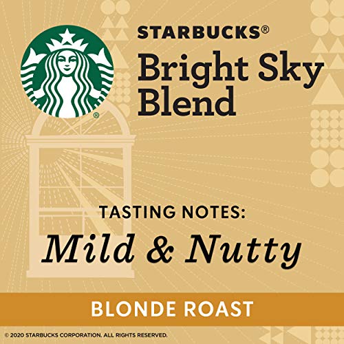 Starbucks Bright Sky Blonde Light Roast K Cups 60 COUNT Best Before August 2020