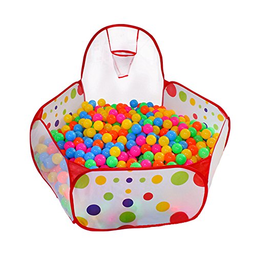 KUUQA Ball Pit Play Tent with Basketball Hoop for Kids Toddlers Outdoor Indoor