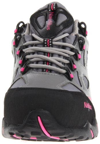 Nautilus 1851 Women's Comp Toe Waterproof EH Athletic Shoe,Grey/Pink,7.5 M US