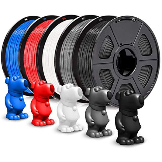 JAYO ABS 3D Printer Filament, 1.75 mm 5kg, 5 Colors, Blk, GY, Rd, Bl, Wt. NEW