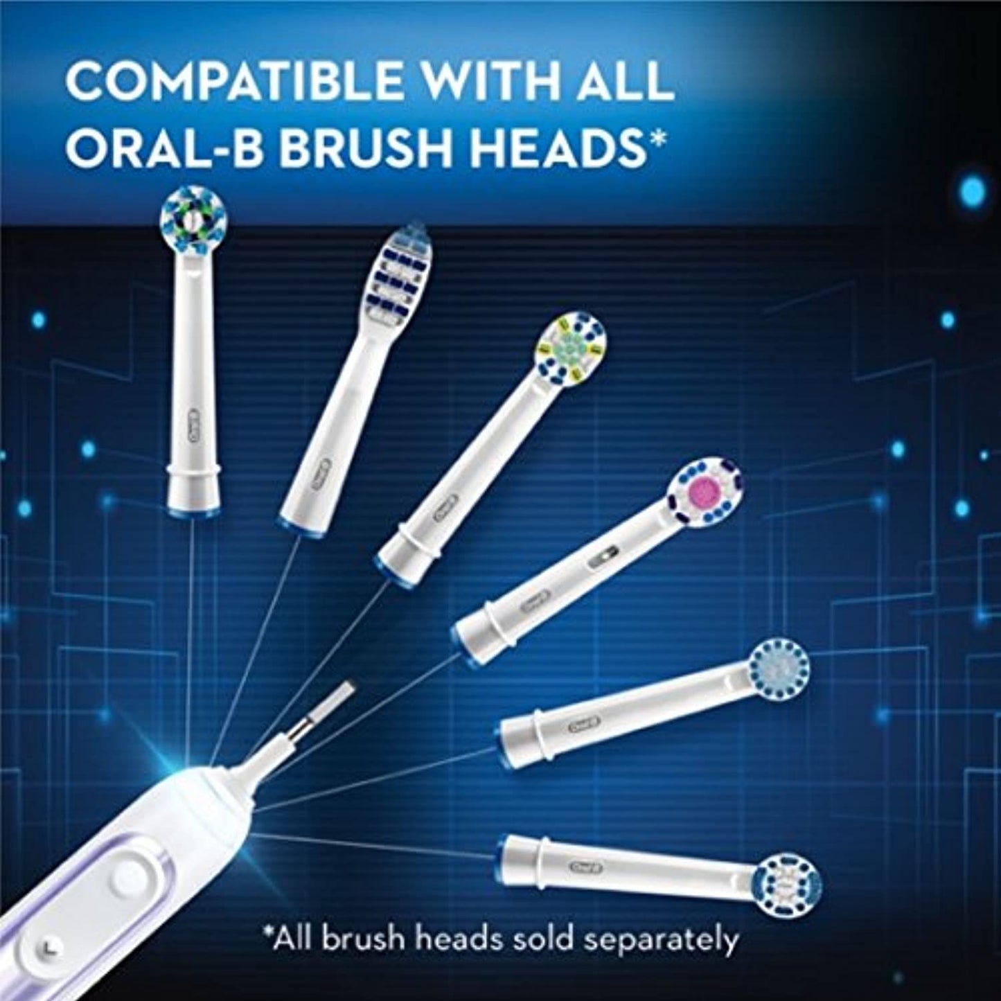 Oral-B 7500 Electric Toothbrush Orchid Purple-NEW Opened Box