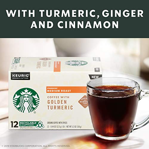 Starbucks 72 K Cups with Golden Turmeric for Keurig Brewers Best Before 10/2020