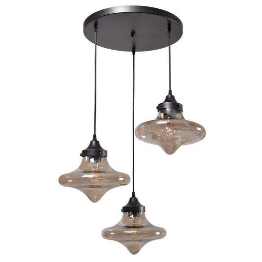 Kenroyhome FI30 Rain Drop 3 Light Pendant