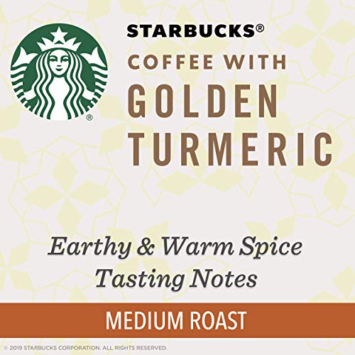 Starbucks 72 K Cups with Golden Turmeric for Keurig Brewers Best Before 10/2020