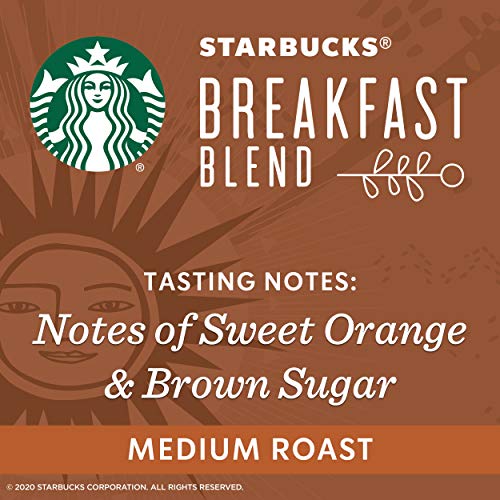 12 PACK Starbucks Breakfast Blend Ground Coffee 12 oz ea. Best Before April 2020