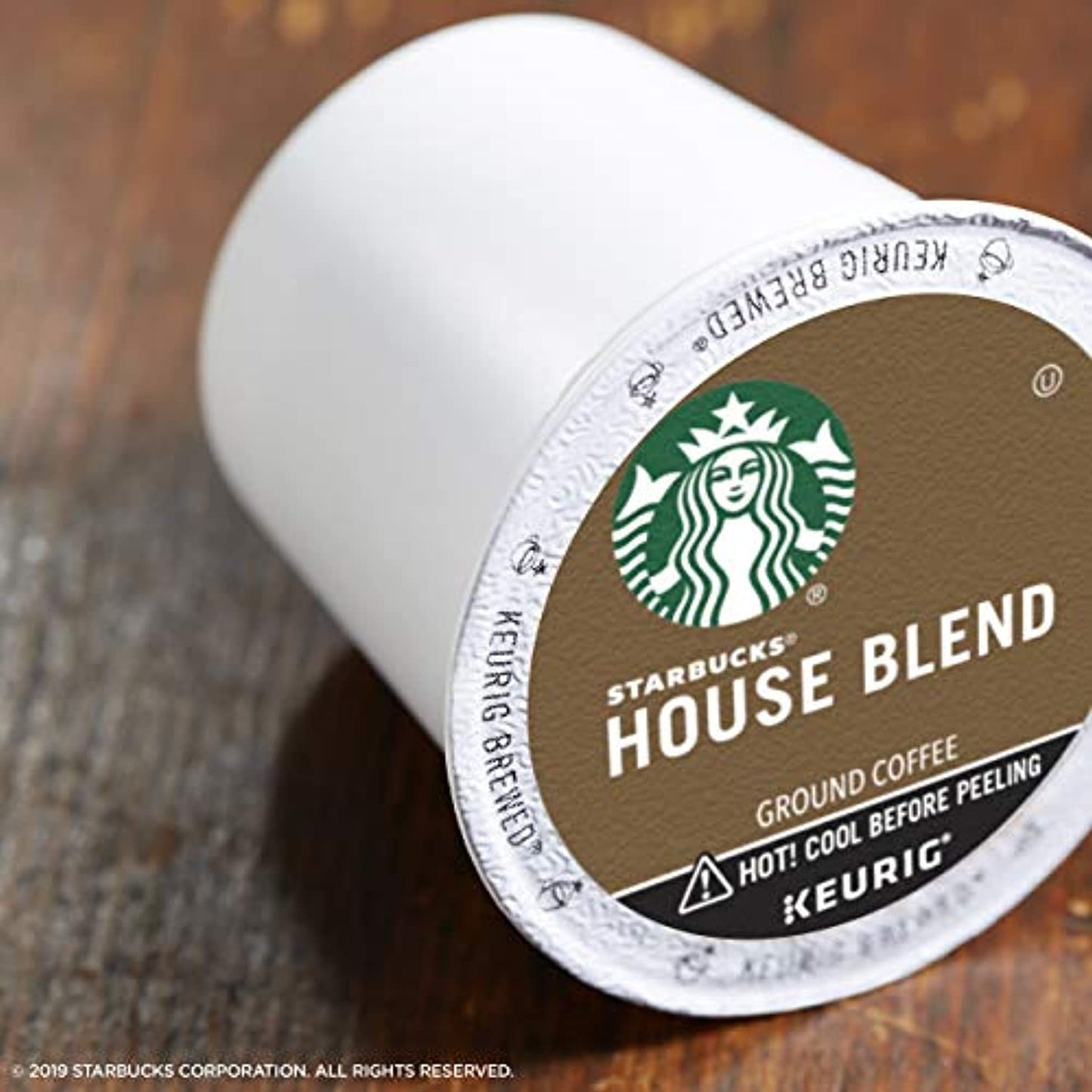 Starbucks Medium Roast K-Cup Coffee Pods  House Blend for Keurig Brewers  6 boxes (60 pods total)