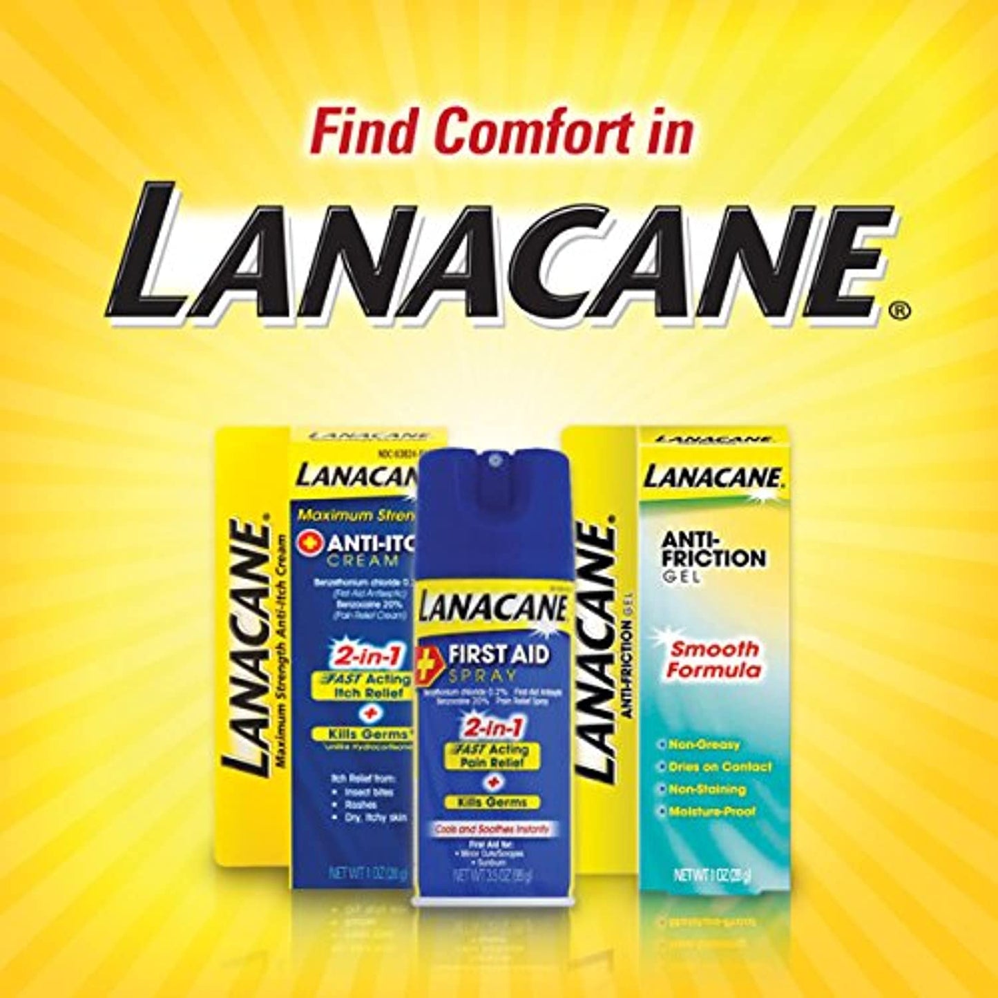 Lanacane Maximum Strength Anti-itch Cream, 1 oz., 2in1 EXP 2/23