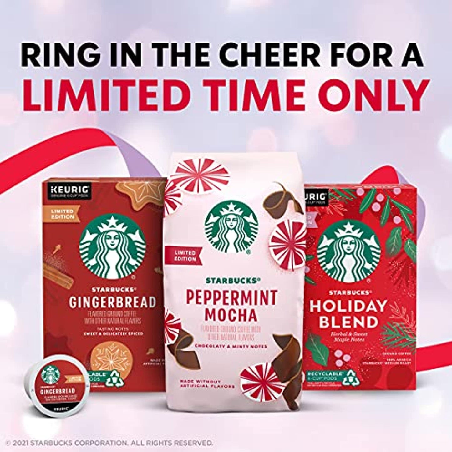 Starbucks Holiday Blend Medium Blend 128 Count READ DESCRIPTION