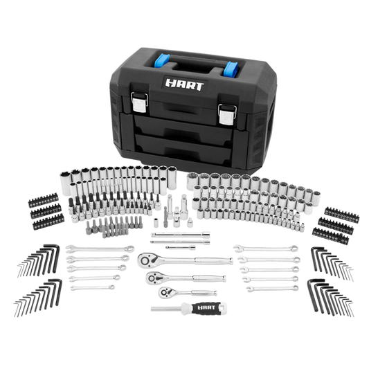 Mechanics Tool Set Multiple Drive 270 Piece Durable Rust Resistant Chrome Finish