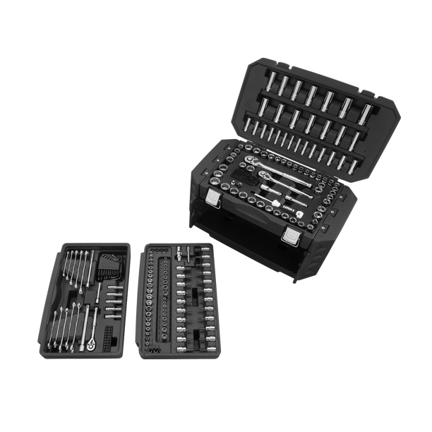 Mechanics Tool Set Multiple Drive 270 Piece Durable Rust Resistant Chrome Finish