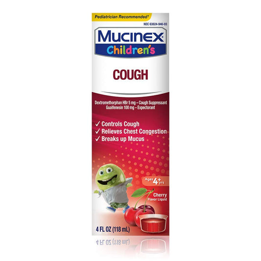 Mucinex Children's Expectorant - Cherry, 4.0 Fl Oz EXP 2/2025