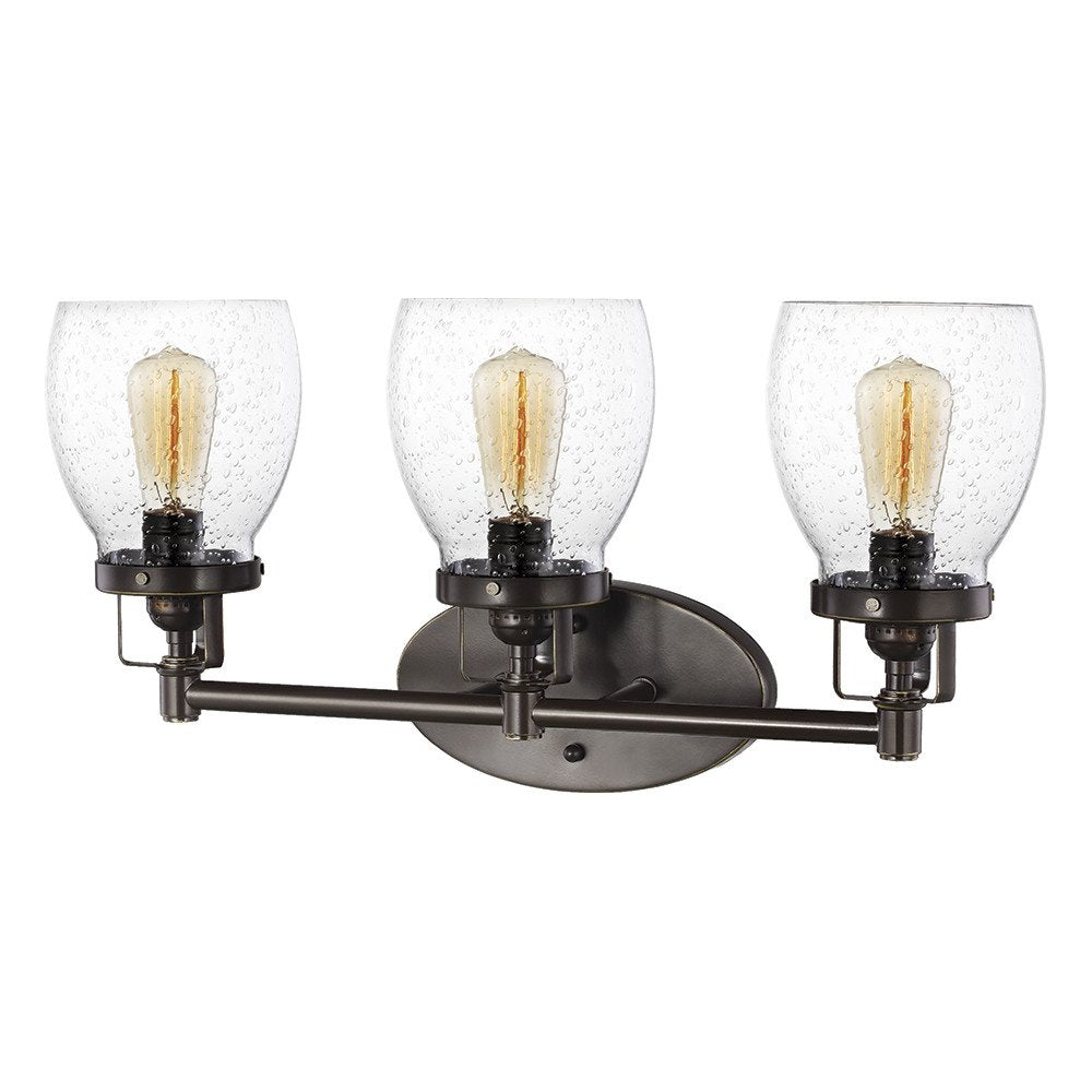 Missing the GLASS Sea Gull Lighting 4414503-782 Belton Bathroom Vanity Lights ..