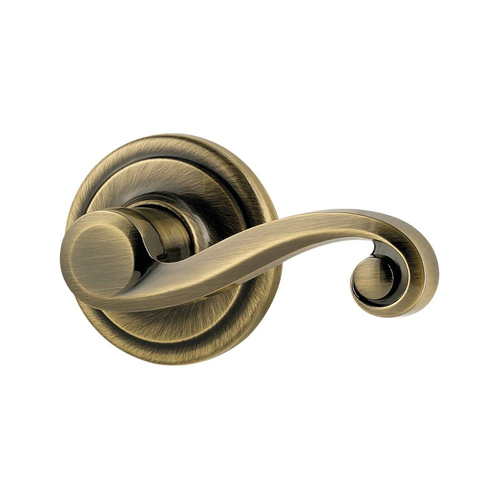 Kwikset Lido Hall/Closet Lever in Antique Brass Damaged Box